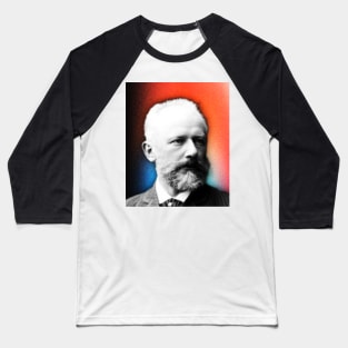 Pyotr Ilyich Tchaikovsky Portrait | Pyotr Ilyich Tchaikovsky Artwork 2 Baseball T-Shirt